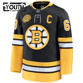 Boston Bruins Fanatics Premium 100th Anniversary Brad Marchand 2024-25 Alternate Schwarz Trikot - Kinder